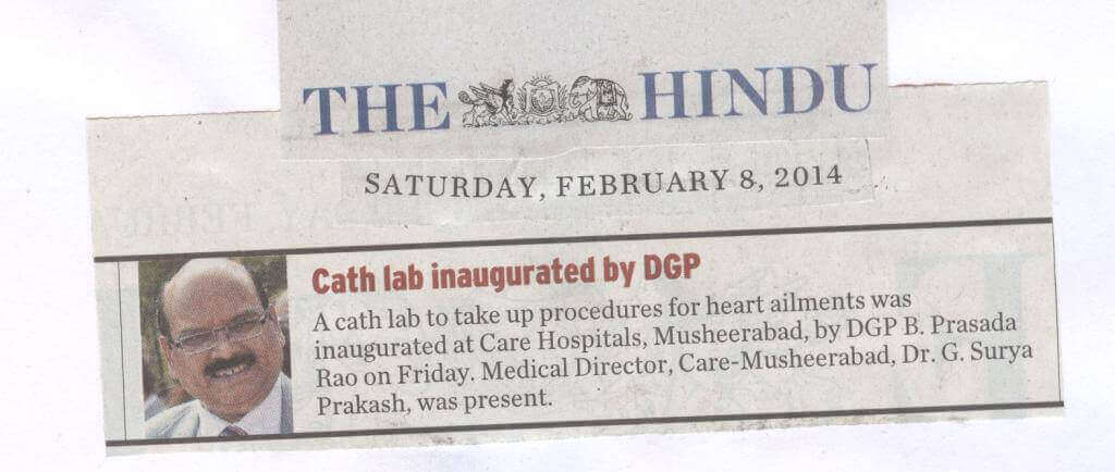 Cath lab inaugurated by Director General of Police