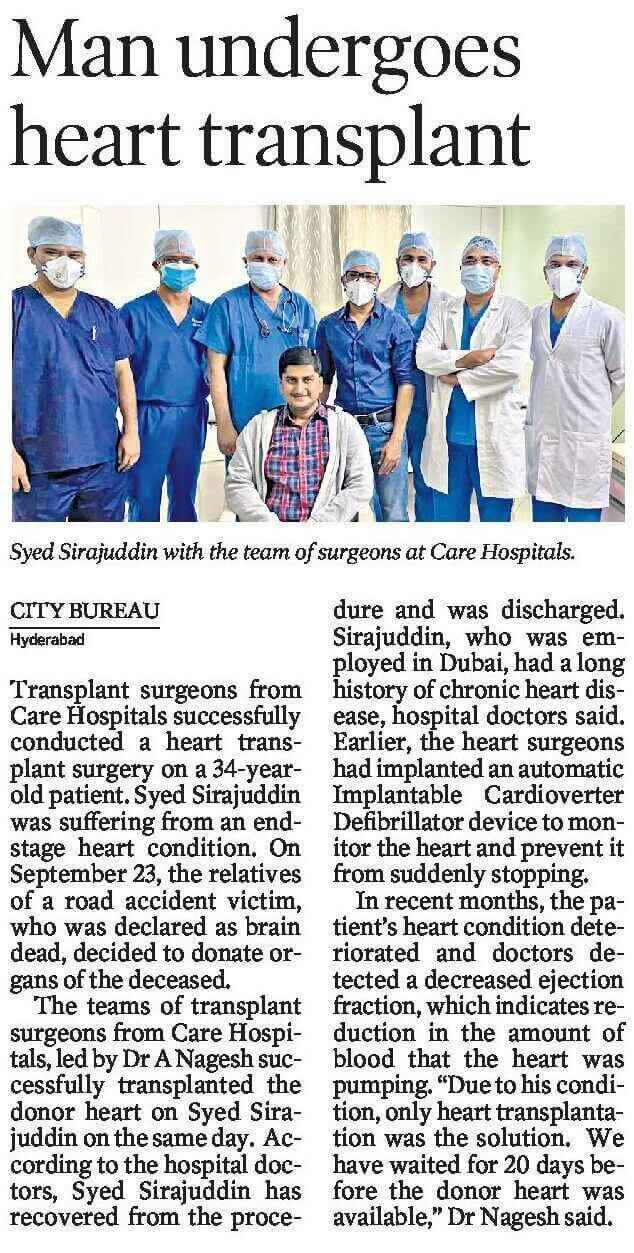 Man Undergoes Heart Transplant