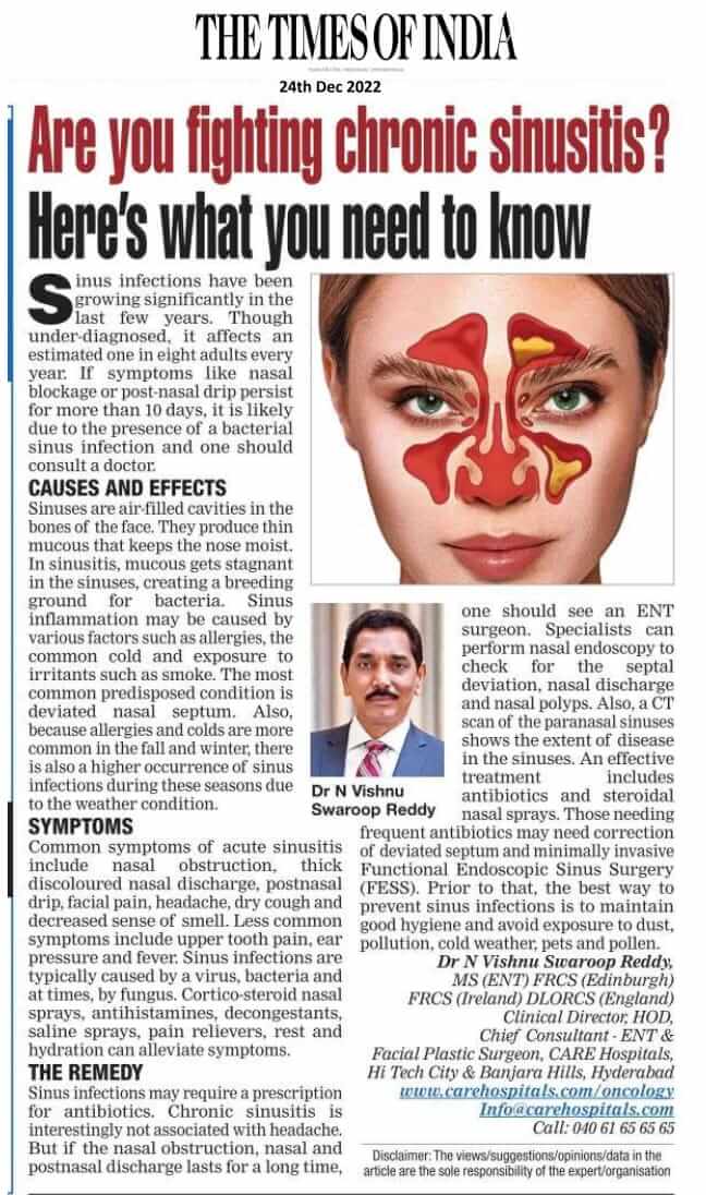 Leiden Sie an chronischer Sinusitis? Hier erfahren Sie, was Sie wissen müssen.