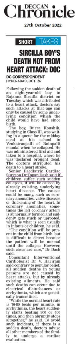 Tod eines Jungen aus Sircilla nicht durch Herzinfarkt: Arzt