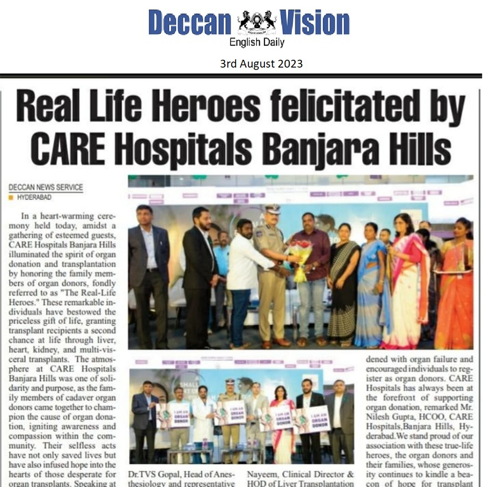 Qoysaska Ku-deeqaha Xubinta Ayaa Lagu Soo Dhaweeyay Cisbitaalada CARE ee Banjarahills News Coverage in Deccan Vision