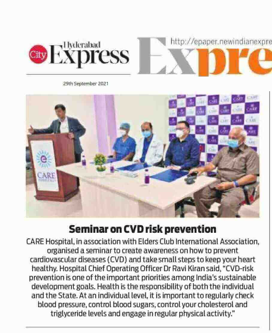 जागतिक हृदय दिनानिमित्त CVD जोखीम प्रतिबंध या विषयावर परिसंवाद