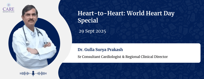 World Heart Day Special with Dr. Gulla Surya Prakash | CARE Hospitals 
